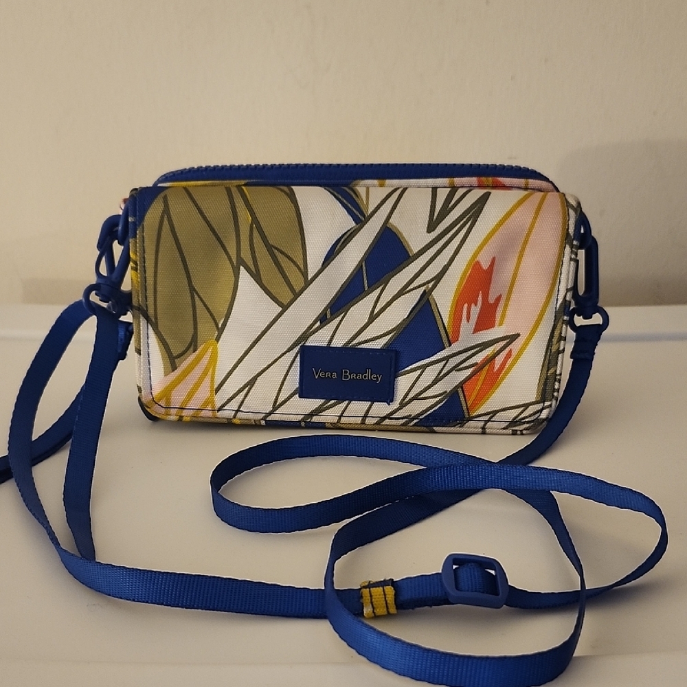 Vera Bradley ReActive Crossbody Wallet w/Free Extra Strap